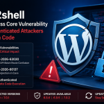 Feature image illustrating the wp2shell WordPress core vulnerability that enables unauthenticated remote code execution through CVE-2026-63030 and CVE-2026-60137.